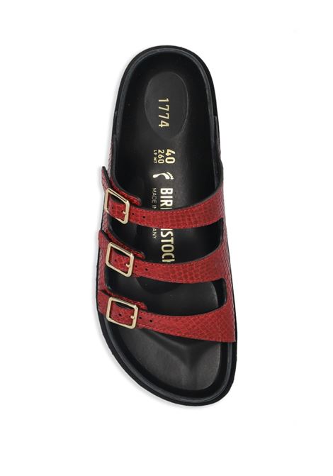 Red florida snake-effect slides birkenstock 1774 lunar new year collection - women BIRKENSTOCK 1774 | 1030011RD